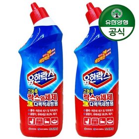 유한락스 고농축 락스와세제 다목적세정용 755ml x 2개