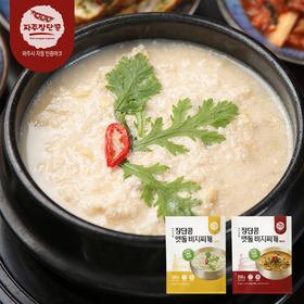 [파주장단콩] 맷돌 비지찌개 350g x 4팩(순한/매콤) / 황해도식 되지비탕