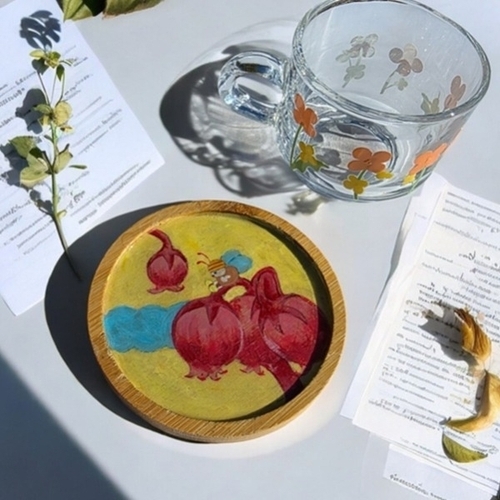 패션플러스 [에듀팜] 멸종위기종 식물 우드 티코스터 키트 인테리어소품 컵받침 만들기 세트23867255588539