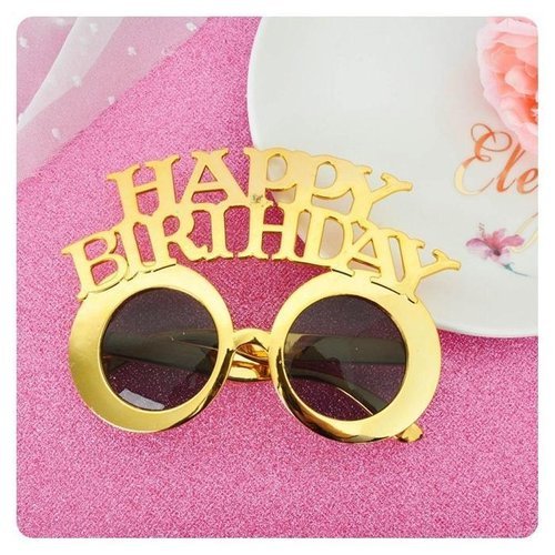 셀러허브 패션 [QMTB43191_58]장식용품(메탈골드생일파티안경)파티