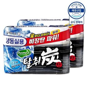 애경ST 홈즈 탈취탄 비장탄 냉동실용 70g ,2개