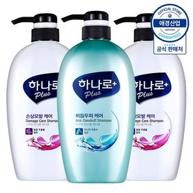 애경 하나로 플러스 샴푸린스겸용 680ml ,3개