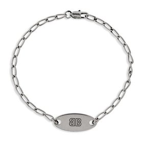 발렌시아가 오벌 로고 플라크 링크 브레이슬릿 817679TZ99I 911