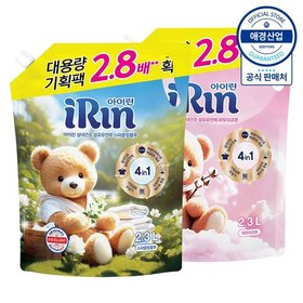 아이린 실내건조 섬유유연제 리필 2.3L ,2개