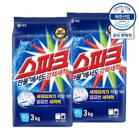 스파크 세탁세제 리필 3kg ,2개
