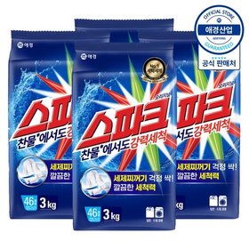 스파크 세탁세제 리필 3kg ,4개