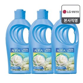 아우라 생화캡슐 초고농축 섬유유연제 용기1L 프레시릴리 x 3개