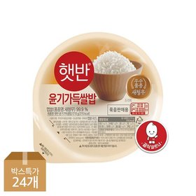 햇반 윤기가득쌀밥 210g x24개