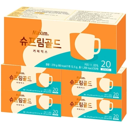 기타브랜드 동서 맥심 슈프림골드 커피믹스 100T (20개입x5개)