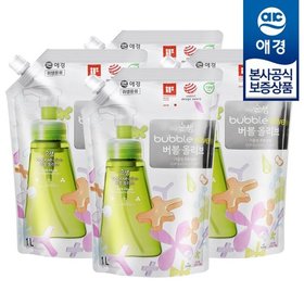순샘 버블올리브 주방세제 리필 1L ,4개