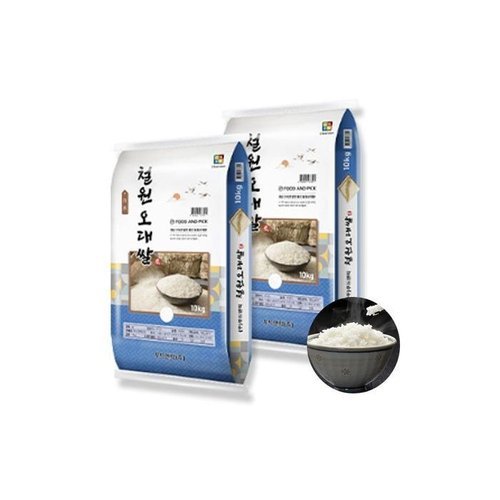 셀러허브 식품 25년 햅쌀 철원오대쌀 오대미 단일품종 20kg (10kg+10kg) (51151878)