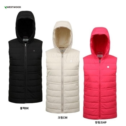 셀러허브 2 웨스트우드 세이브존04 겨울 우먼 베이직 후드 패딩 베스트 여성 WO3WCVT630BK/CM/HP