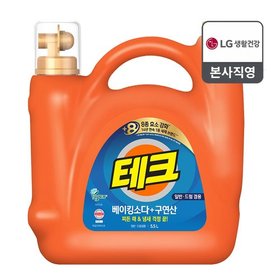 테크 베이킹소다+구연산 실내건조 액체세제 일반드럼 5.5L