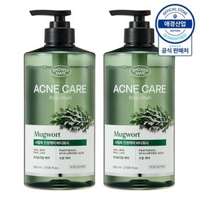 샤워메이트 아크네케어 사철쑥 바디워시 800ml ,2개