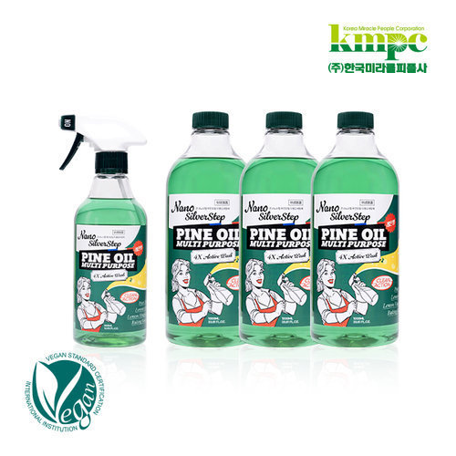 은나노스텝 파인오일 다용도세정제 싱글세트(500ml*1개+1,000ml*3개)
