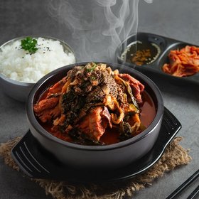 국내산 직화 내열 뼈 해장국 뚝배기 2종세트(뚝배기+받침)
