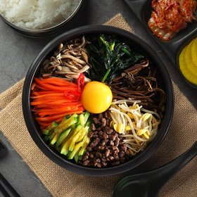 국내산 직화 내열 비빔 뚝배기 2종세트(뚝배기+받침)