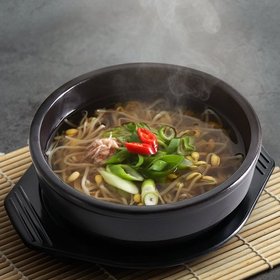 국내산 직화 내열 콩나물 해장국 뚝배기 2종세트(뚝배기+받침)