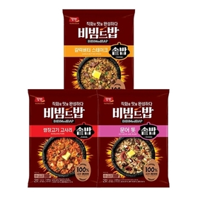 [S K 동 원]양반 비빔드밥 스테이크 솥밥 420g + 문어톳솥밥 420g + 고사리 솥밥 420g/선택