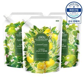 르샤트라 고농축 주방세제 리필 1.5L ,3개