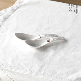 (1개+1개)무민 더키친 도자기 우동스푼