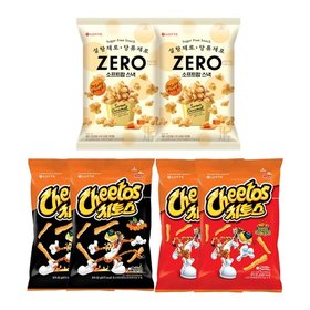 제로 소프트팝 스낵 스위트 카라멜 x2+치토스 스모키바베큐x2+치토스 매콤달콤한맛x2