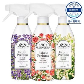 르샤트라 퍼퓸 섬유탈취제 본품 400ml ,3개