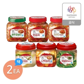 종가 김치 1.2kg 6종 2개 골라담기(전라도맛김치/배추겉절이/맛김치/물김치/동치미/나박)