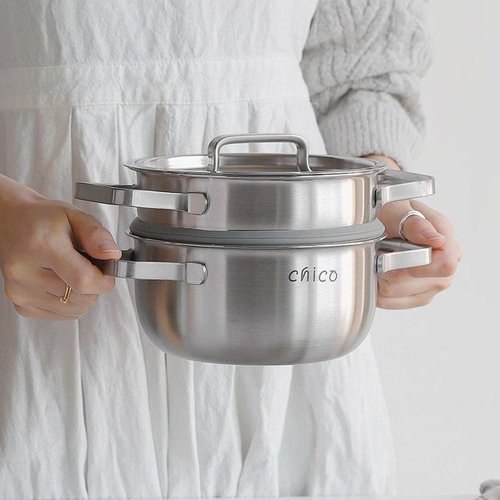 셀러허브 생활리빙 [이츠유_6907]찜기 스테인레스 1인용 인덕션찜기 혼밥 (52674806)