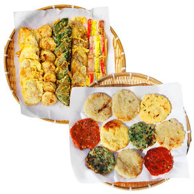 [모듬전 2종] 수제전 1kg+감자전 800g (소고기육전/동그랑땡/동태전/깻잎전/오색꼬지)