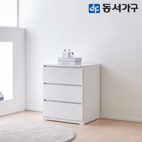 동서가구 라라 속 깊은 광폭 600 3단 서랍장 DF645766