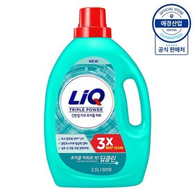 리큐 진한겔 딥클린 트리플파워 액체세제 용기 3.5L ,1개