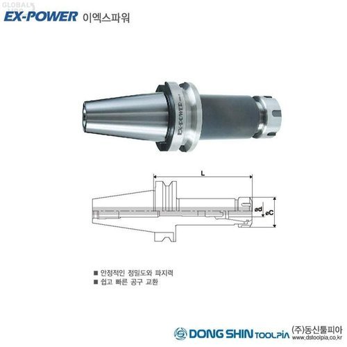 브이와이 [VCKM0195]이엑스파워 부품 툴링 ER척 BT50-ER20-135