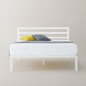 1500H 침대 프레임 화이트 (퀸)