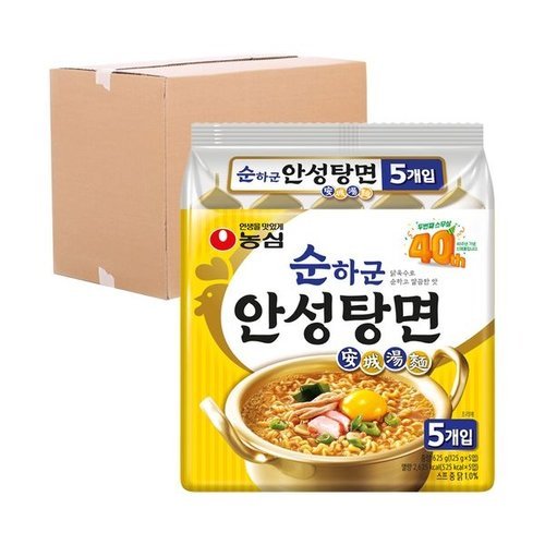 신선식품 농심 순하군 안성탕면 125g 40입_P441653833