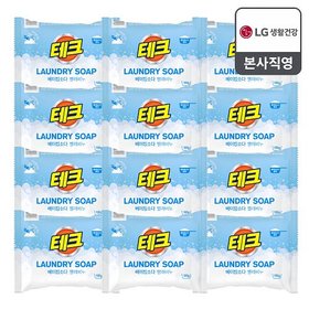 테크 베이킹소다 빨래비누 180G x 12개