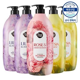 샤워메이트 블루밍 플라워 바디워시 900g ,5개