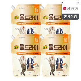 테크 울드라이 중성세제 오리지널 리필 1.3L x 4개