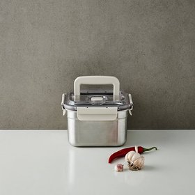NEW 숨쉬는 스텐 김치통 정사각 3L (LST702B)
