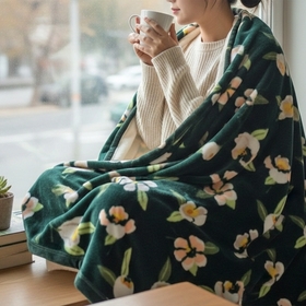 더베딩샵 몬스터 극세사 두꺼운 2겹 밍크 담요 대형