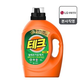 테크 진드기 알레르기 원인 제거 액체세제 용기 3L 드럼
