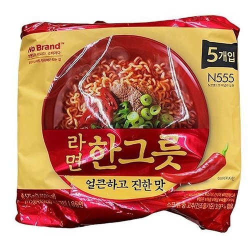 셀러허브 식품 라면한그릇(얼큰) 115gx5입 x 3개 71752