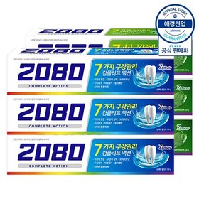 2080 컴플리트액션 치약 120g ,6개