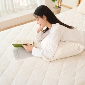 뉴질랜드 양모 100프로 60수 고밀도 순면 침대패드 K