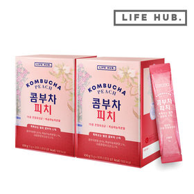 라이프허브 콤부차 피치 2세트(5g x 60포)