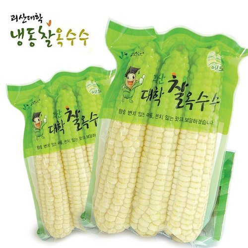 명가일품 괴산 대학 냉동 찰옥수수 30개 (3개x10팩/개당 15-17cm내외)