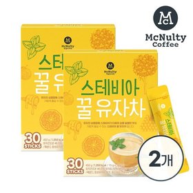 맥널티 스테비아 꿀 유자차 30개입 2박스