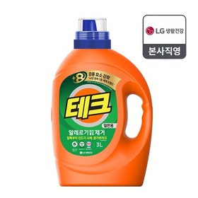 테크 진드기 알레르기 원인 제거 액체세제 용기 3L 일반