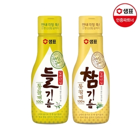 샘표 일편단심 들기름 200mlx1개+참기름 200mlx2개