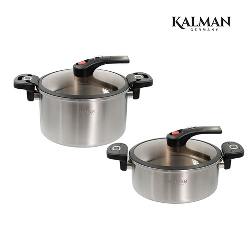 칼만 (방송에서만)칼만 통3중 저압 스텐 냄비세트 6L+4L 2